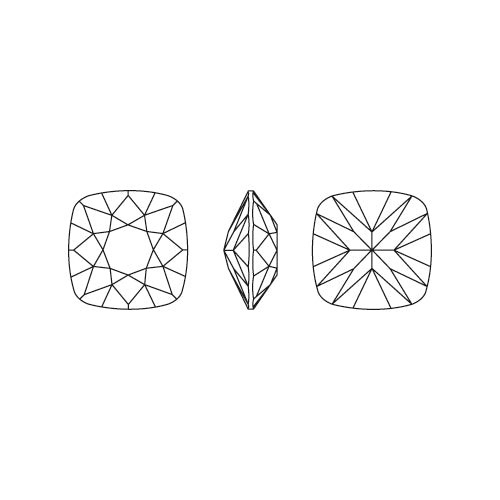 Cristal Swarovski 4470 carré crystal 12mm (1)
