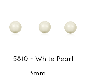 Achat 5810 Crystal4You WHITE pearl 3mmx0.5mm (40)