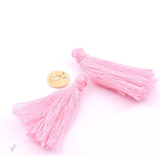 Achat Pompons en coton ROSE (2)