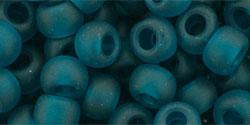 cc7bdf - perles de rocaille Toho 3/0 transparent frosted teal (10g)
