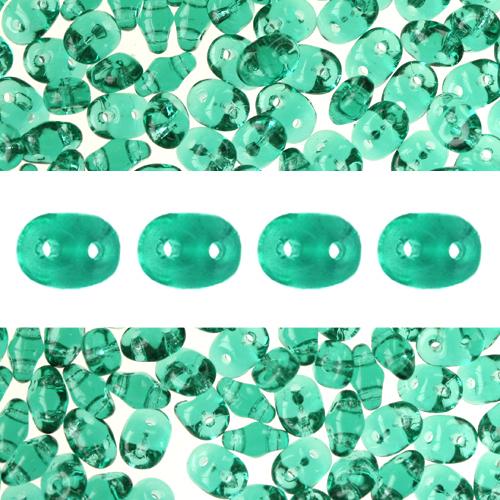 Perles Super Duo 2.5x5mm Emerald (10g)