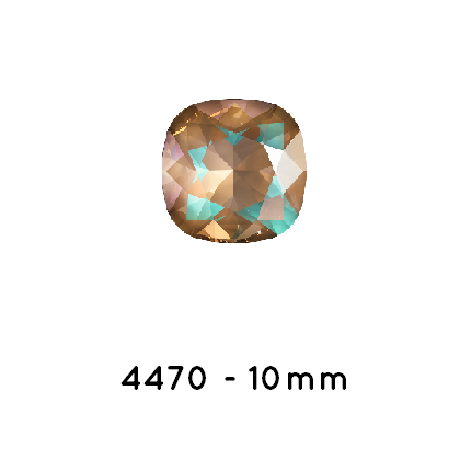 Achat Swarovski 4470 Cushion Square Crystal Cappuccino Delite-10mm (1)