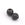 Vente au détail Perle ronde sertis de zircons noir Laiton plaqué gun metal 8x1.5mm (1)