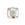 Vente au détail Perle de Murano cube cristal rose clair et argent 6mm (1)