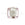 Vente au détail Perle de Murano cube cristal rose clair et argent 6mm (1)
