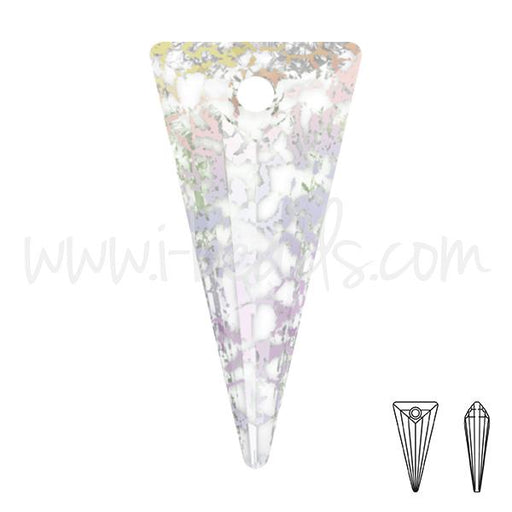 Achat Pendentif Swarovski 6480 spike crystal white patina 28mm (1)