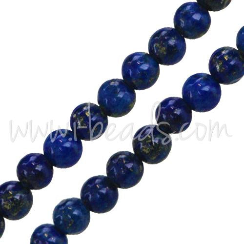 Achat Perles rondes Lapis Lazulis 6mm sur fil (1)