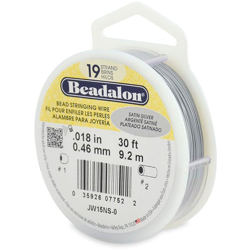 Achat Beadalon fil câble 19 brins argenté satiné 0.46mm, 9.2m (1)