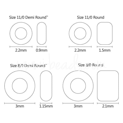 cc101 - toho demi round 8/0 transparent lustered crystal (5g)