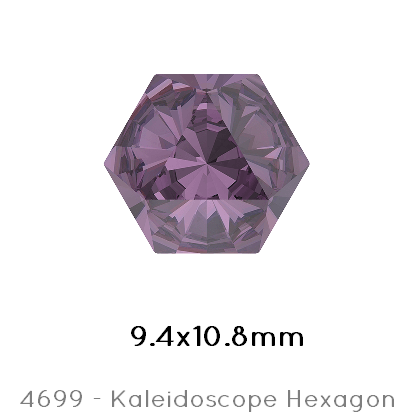 Achat Swarovski 4699 Kaleidoscope Hexagon Amethyst Foiled 9,4x10,8mm (1)