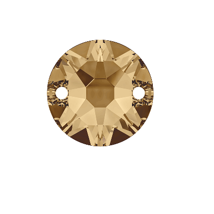Swarovski 3288 Xirius SewOn Crystal Golden Shadow Foiled 12mm (1)