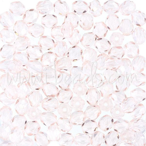 Achat Perles facettes de bohème rosaline 4mm (100)