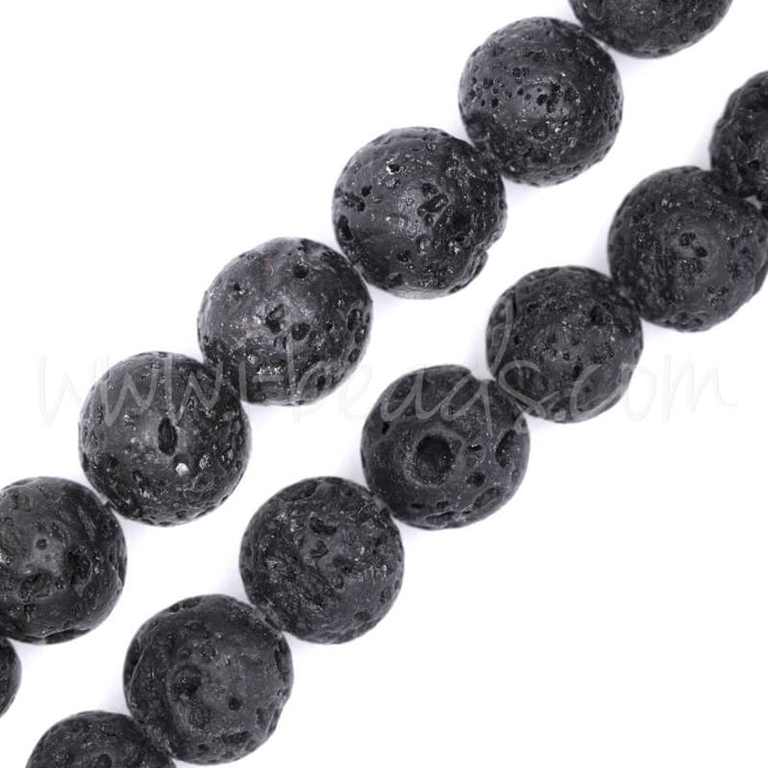 Perles pierre de lave 10mm (1)