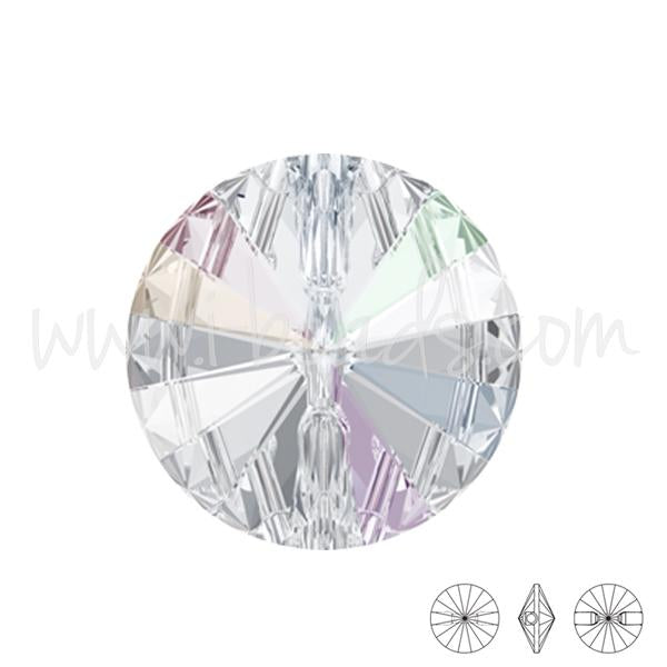 Bouton rond Swarovski 3015 crystal ab 10mm (2)