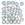 Vente au détail Perles Honeycomb 6mm glittery matte silver (30)