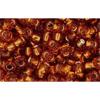 cc34 - perles de rocaille Toho 8/0 silver lined smoked topaz (10g)