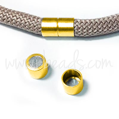 Fermoir magnétique doré or fin qualité pour cordon 10mm (1)