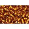 cc22c - perles de rocaille Toho 8/0 silver lined topaz (10g)