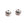 Vente au détail Perles, rondes avec boule, couleur Argent antique 8mm (2)