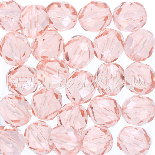 Achat Perles facettes de bohème rosaline 8mm (25)