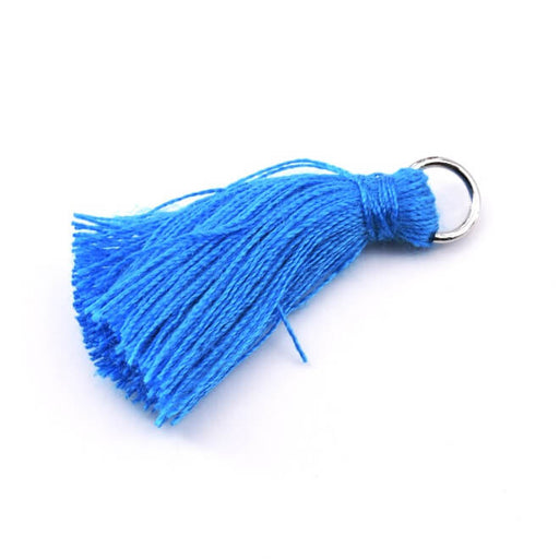 Mini Pompon avec Anneau Bleu Primaire 25mm (1)