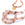 Grossiste en Perles Pépites Rondes Strawberry Quartz Beige 8-9mm - Trou : 1mm (1 Fil-39cm)